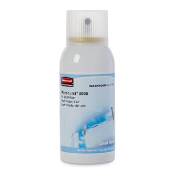 Image for Rubbermaid Commercial Microburst 3000 Odor Neutralizer/Air Freshener Aerosol Refill, Linen Fresh, 12-Pack from HD Supply