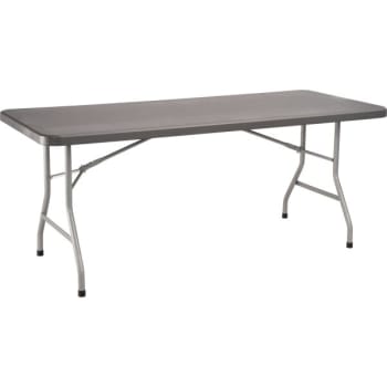 Image for National Public Seating® 30" X 72" Heavy Duty Folding Table Charcoal Slate from HD Supply