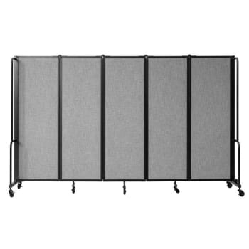 National Public Seating® Room Divider 6' Height 5 Sections Grey