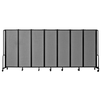 Image for National Public Seating® Room Divider 6' Height 7 Sections Grey from HD Supply