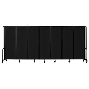 Image for National Public Seating® Room Divider 6' Height 7 Sections Black from HD Supply