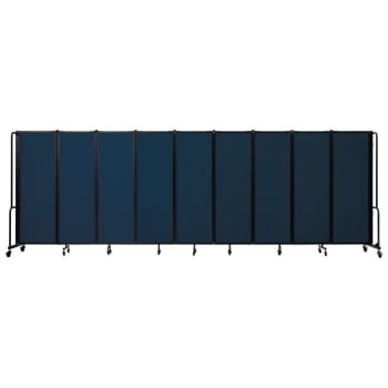 National Public Seating® Room Divider 6' Height 9 Sections Blue