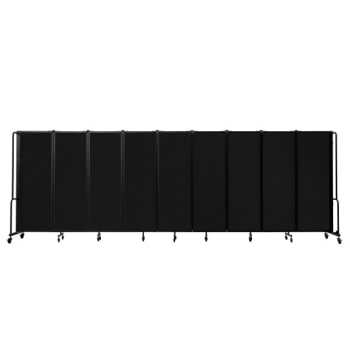 Image for National Public Seating® Room Divider 6' Height 9 Sections Black from HD Supply