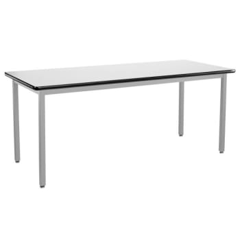 Image for National Public Seating® Steel Table Grey Frame 30 X 72 X 30 Whiteboard Top from HD Supply