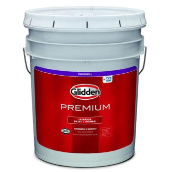 Glidden Premium Interior Latex Eggshell Paint Pure White /b1 5g