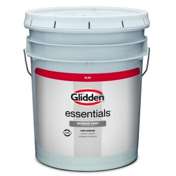 Glidden Essentials Interior Latex Paint Flat White 5G