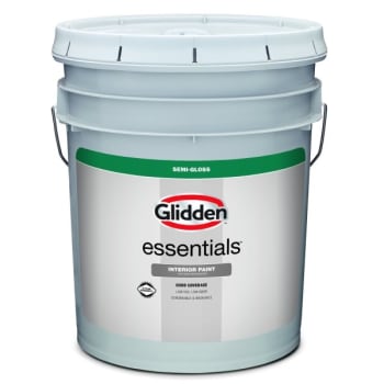 Image for Glidden Essentials Interior Latex Paint Semi-Gloss White 5g from HD Supply