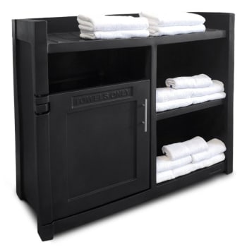 Image for Mayne Fairfield 41 Inch Black Towel Storage Unit from HD Supply