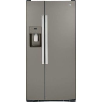 GE® 23.0 Cu. Ft. Side-By-Side Slate Refrigerator