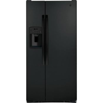 GE® 23.0 Cu. Ft. Side-By-Side Black Refrigerator