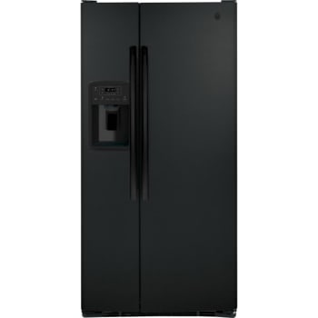 GE 23.0 Cu. Ft. Side-By-Side Refrigerator, Black