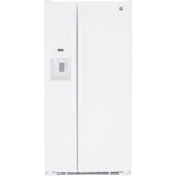 GE Energy Star 23.0 Cu. Ft. Side-By-Side Refrigerator, White