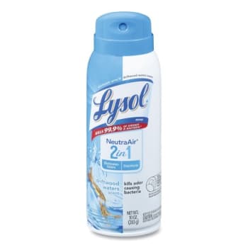 Lysol 10 Oz 2 in 1 Disinfectant Aerosol Spray III, Driftwood Case Of 6