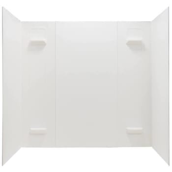 Image for El Mustee Durawall 30 In. X 60 In. X 58 In. 5-Piece Textured Bath Tub Surround from HD Supply