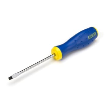 Image for Estwing 3/16 Inch X 4 Inch Magnetic Slotted Tip Screwdriver Blue Yellow from HD Supply