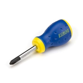 Estwing 2 X 1 3/4 Inch Magnetic Philips Tip Stubby Screwdriver, Ergonomic Handle