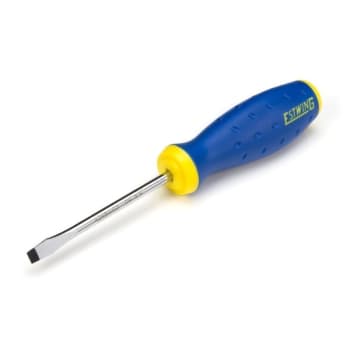 Image for Estwing 1/4 Inch X 4 Inch Magnetic Slotted Tip Screwdriver With Ergonomic Handle from HD Supply