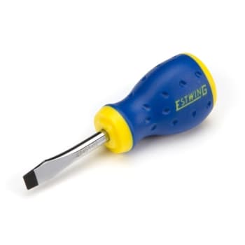Estwing 1/4 Inch X 1 3/4 Inch Magnetic Slotted Tip Stubby Screwdriver