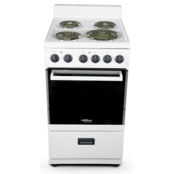 Image for Premium Levella White 20" Single Oven Electric Range With 4 Burners from HD Supply