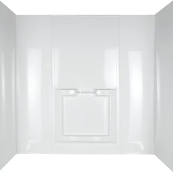 Image for Delta Allura 60x58 5 Piece Glue Up Tub Surround, High Gloss, White from HD Supply