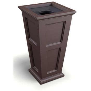 Image for Mayne Fairfield 40 Inch Tall Brown Waste Bin from HD Supply