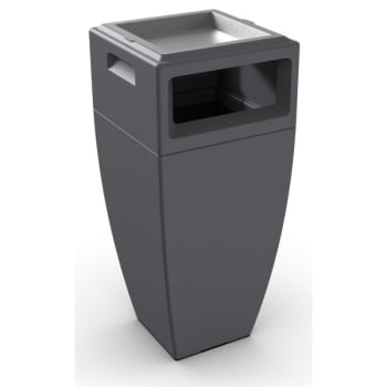 Image for Mayne Kobi 43 Inch Grey Waste Bin With Metal Ash Tray from HD Supply