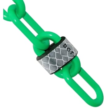 Image for Mr. Chain 2 Inch X 25 Feet Green Reflective Plastic Barrier Chain from HD Supply