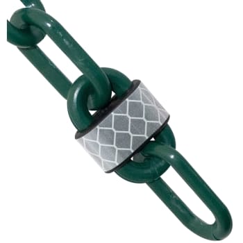 Image for Mr. Chain 2 Inch x 25 Feet Evergreen Reflective Plastic Barrier Chain from HD Supply