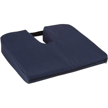 Image for DMI Sloping Seat Cushion for Coccyx/Sciatica, Machine Washable Cover, Navy from HD Supply