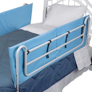 Image for Dmi Bed Rail Bumper Pad Covers, Pair Of 60"x15"x0.5", Rails Not Included, Blue from HD Supply