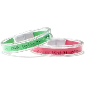Image for Healthsmart Durable Event/hospital Wrist Bands, Waterproof, Package Of 50 from HD Supply
