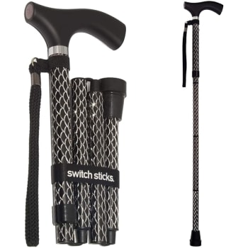Image for Switch Sticks Walking Cane, Foldable and Adjustable from 32-37 inches, Engraved from HD Supply