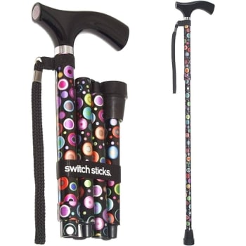 Image for Switch Sticks Aluminum Adjustable Folding Walking Stick Canes - Bubbles from HD Supply