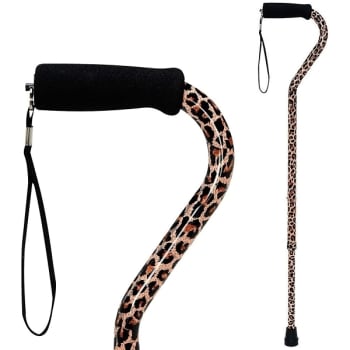 Image for Dmi Adjustable Designer Cane With Offset Handle And Strap, Leopard from HD Supply
