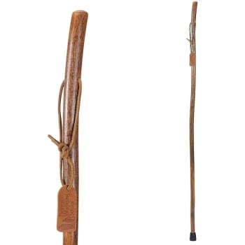Image for Brazos 55" Trekking Pole/Hiking Stick, Lightweight Wood, USA Made, Hickory from HD Supply