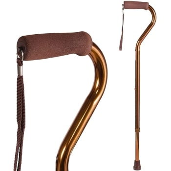 Image for DMI Deluxe Lightweight Adjustable Walking Cane, Soft Foam Hand Grip, Bronze from HD Supply