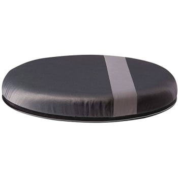 Image for Healthsmart 360 Degree Swivel Seat Cushion, Black With Gray Stripe, 12.5 In. D from HD Supply