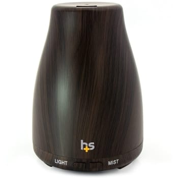 Healthsmart Essential Oil Diffuser & Cool Mist Humidifier For Small Rooms, Wood