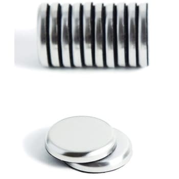 Image for U Brands High Energy Magnets, Circle, Silver, 1.25" D, Package Of 12 from HD Supply