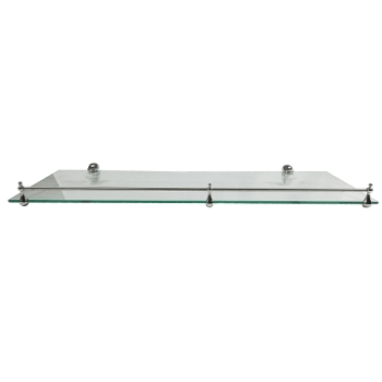 Abolos 8 In X 24in Infinity Glass Corner Floating Shelf