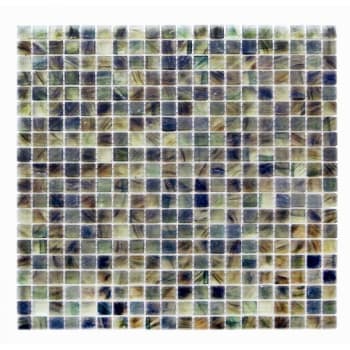 Abolos 12in x 12in Modern Design Stained Glass Square Tile, Oregano, Case Of 10