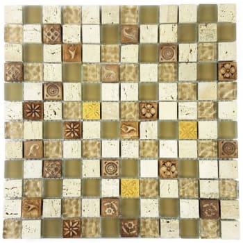 Image for Abolos Monarchy 1in X 1in Multifinish Stone Square Tile Tuvalu, Case Of 11 from HD Supply
