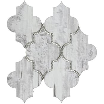 Image for Abolos 4 In X 5.5in Birch Wood Gray Matte Arabesque Waterjet Tile, Case Of 10 from HD Supply