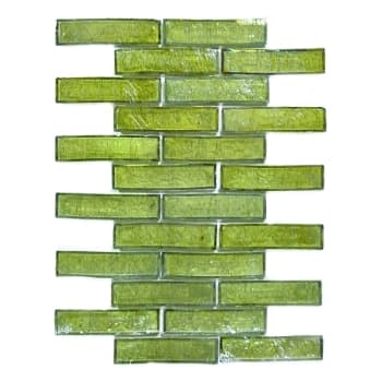 Image for Abolos Jewel 1in X 4in Glossy Recycled Glass Rectangle Mosaic Tile, Case Of 10 from HD Supply