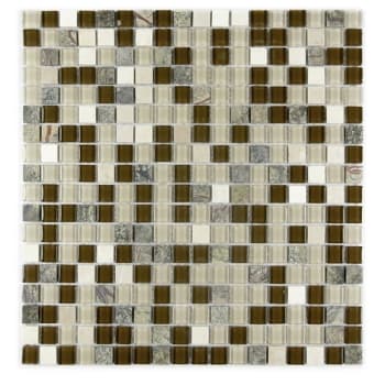 Image for Abolos 0.625in X 0.625in Inspired Stone Square Tile, Forest Walk, Case Of 20 from HD Supply