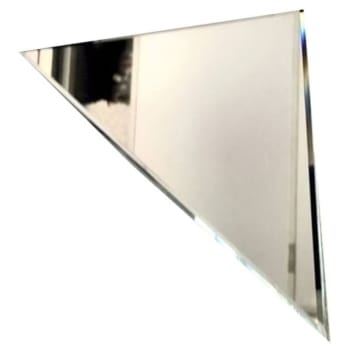 Image for Abolos Beveled Reflections 7inx7 Glass Mirror Triangle Tile, Silver, Case Of 72 from HD Supply
