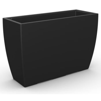 Image for Mayne Kobi 24 Inch Tall Black Self Watering Trough Planter from HD Supply