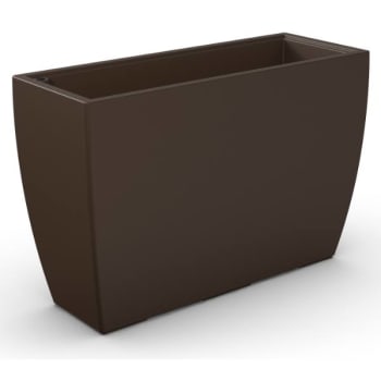 Image for Mayne Kobi 24 Inch Tall Espresso Self Watering Trough Planter from HD Supply