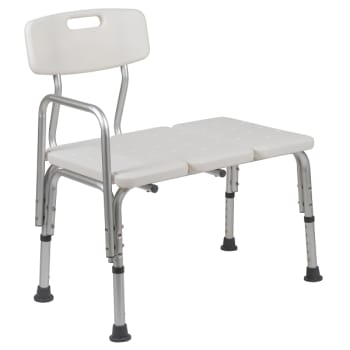 Flash Furniture Hercules Shower Transfer Bench (White)