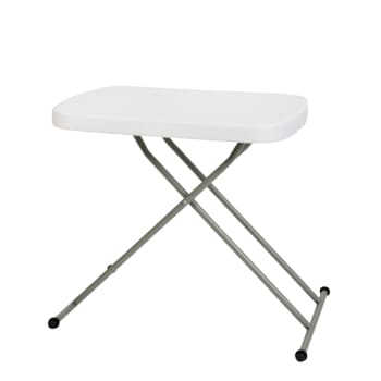Image for Flash Furniture 26 In. Adjustable Folding Table (White) from HD Supply
